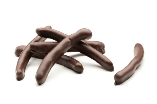candied orange peel dipped in dark rich chocolate