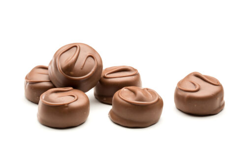 Strawberry creams in milk chocolate