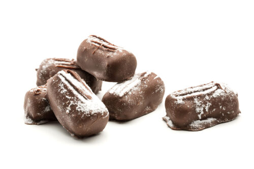 praline centre with crunchy hazelnut dipped in milk chocolate