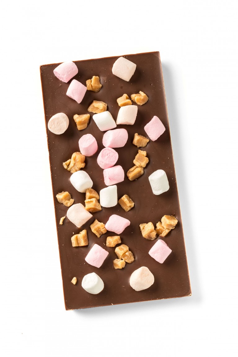 milk chocolate with fudge and marshmallows