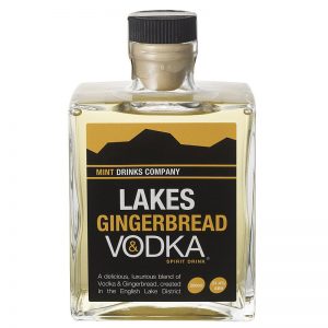 20cl glass bottle of lakes gingerbread vodka