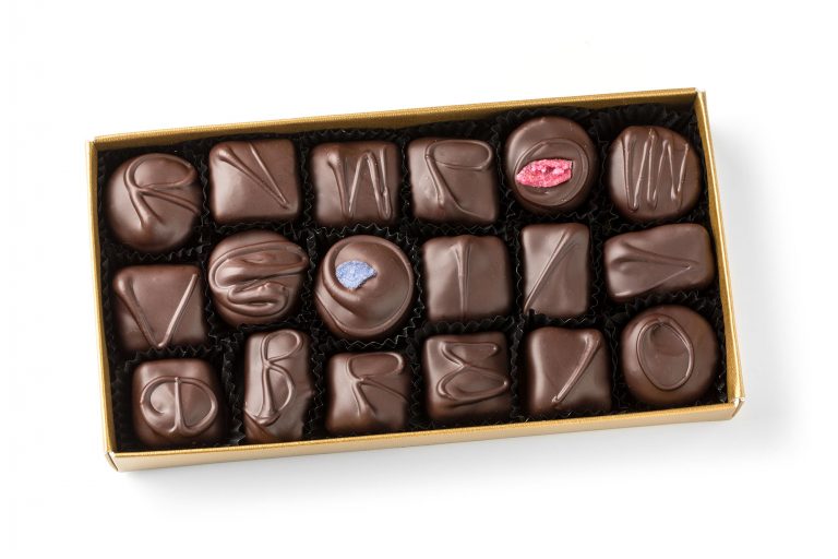 traditional dark chocolate cream box selection